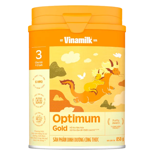 Sữa Vinamilk Optimum Gold Việt Nam số 3 - 3 850g ( 1 - 2 tuổi )