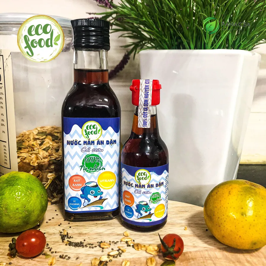 Dầu ăn Eco food Việt Nam - Nước mắm ăn dặm Eco food Cá Cơm 150ml