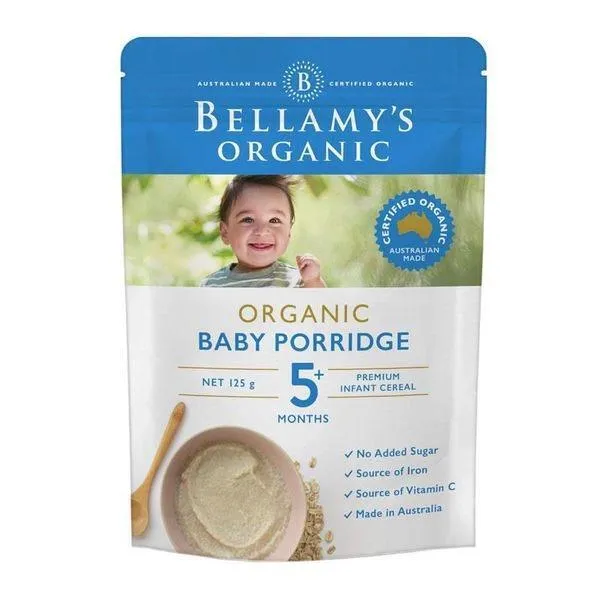 Bột ngũ cốc Bellany's Organic Úc - Baby Porridge 125g ( trên 5 tháng )