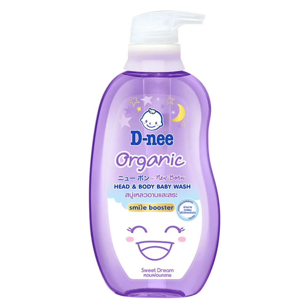 Sữa tắm gội toàn thân D-nee Organic Thái Lan - Propolis Tím 380ml