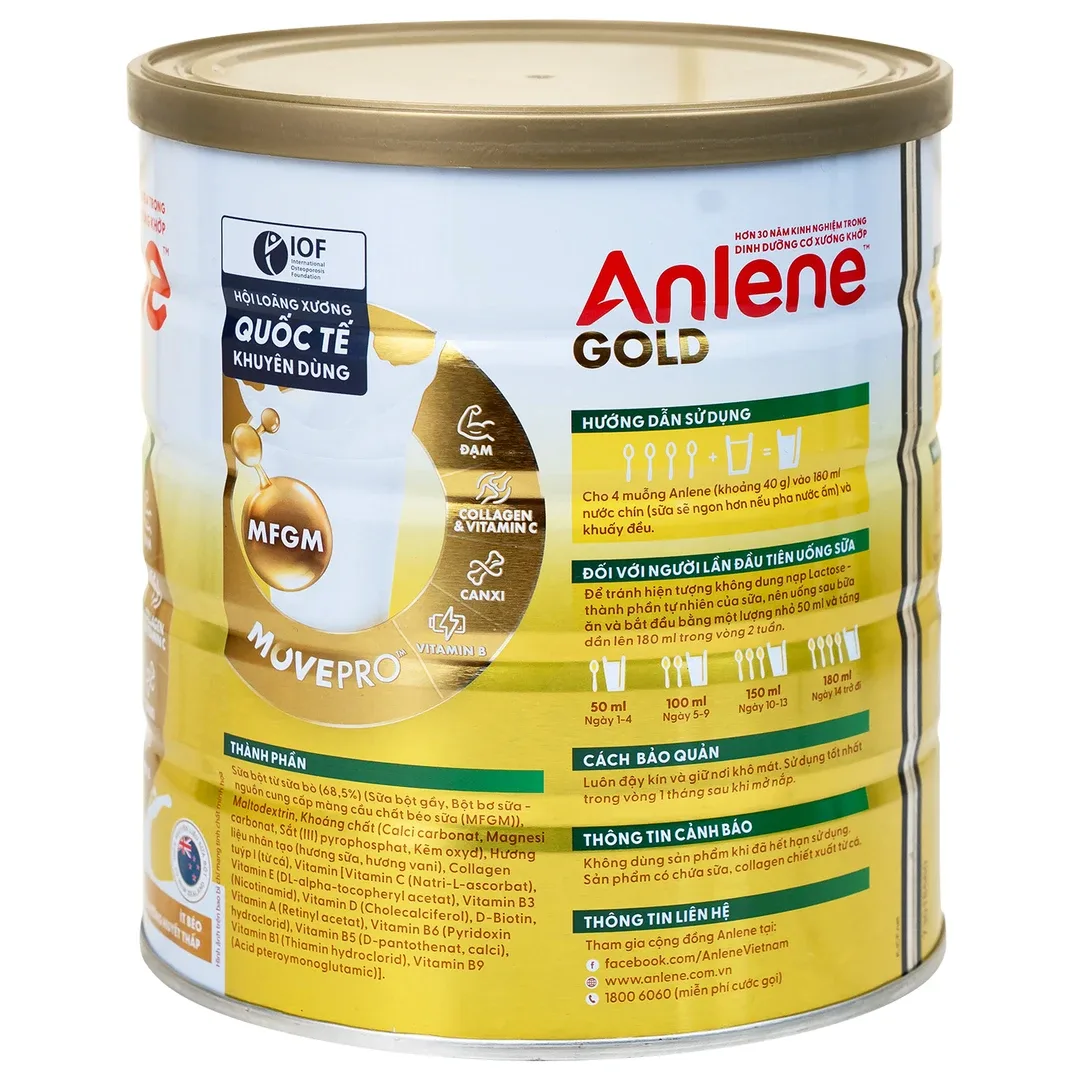 Sữa Anlene Gold 5x Malaysia — ảnh 3