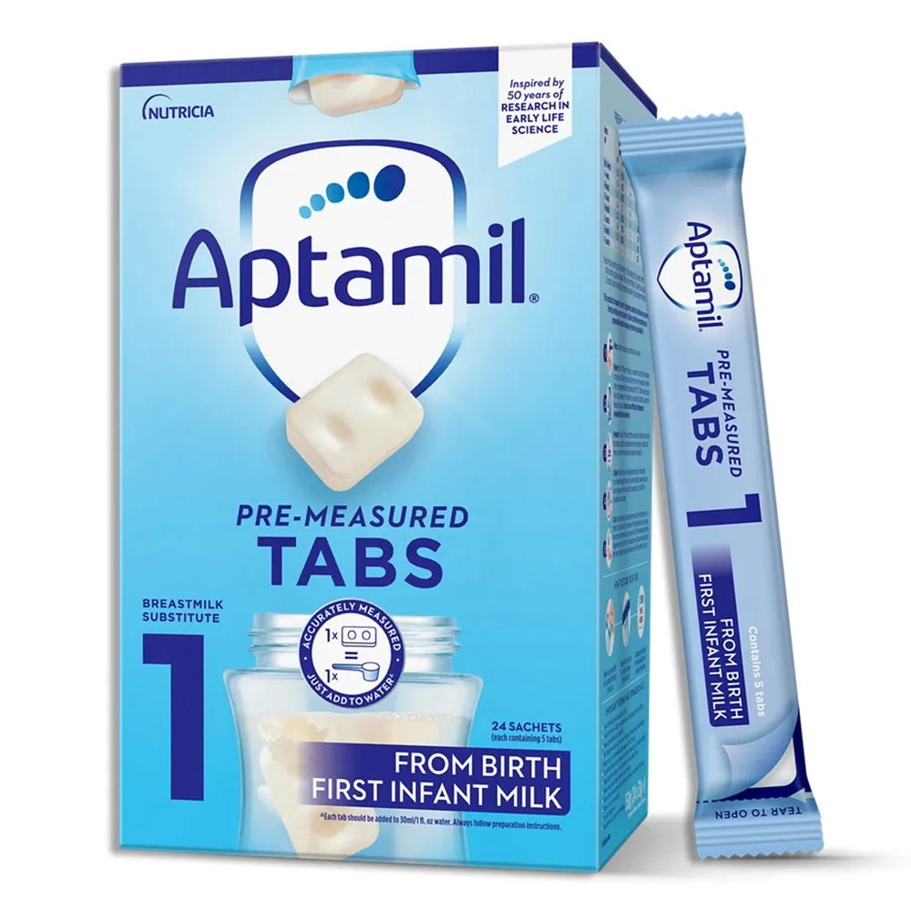 Sữa Aptamil Pre-Measured (thanh) Anh số 1 - 1 576g ( sơ sinh ) - Hộp
