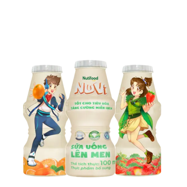 Sữa uống lên men Nuvi Việt Nam - Truyền thống 100ml ( trên 2 tuổi )