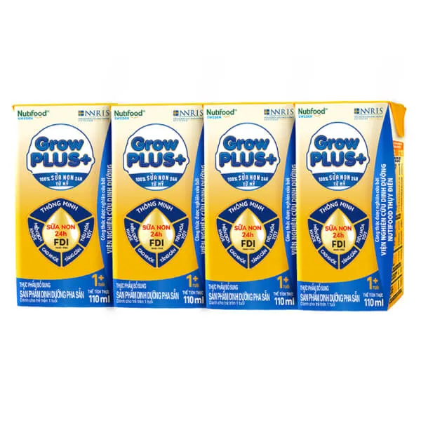 Sữa dinh dưỡng pha sẵn Grow PLus sữa non Việt Nam - 110ml ( trên 1 tuổi )