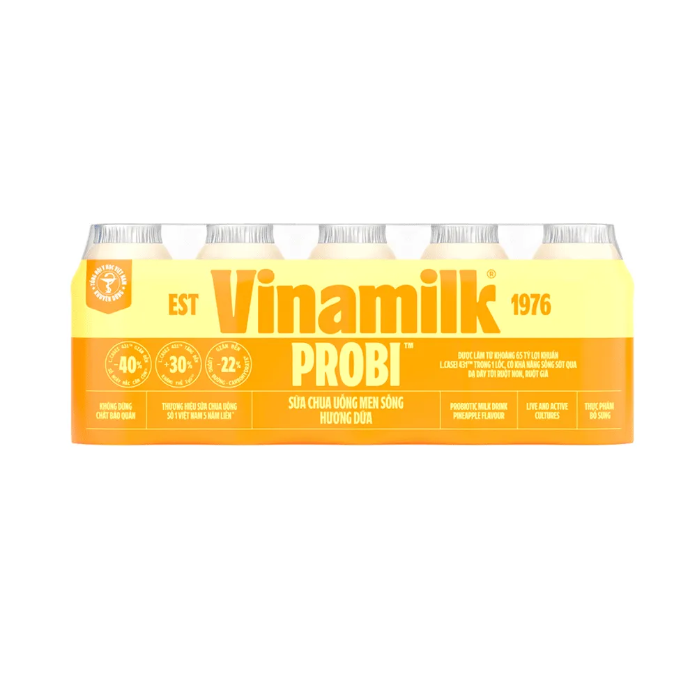 Sữa chua uống Probi Việt Nam - Dứa 65ml ( Trên 1 tuổi )
