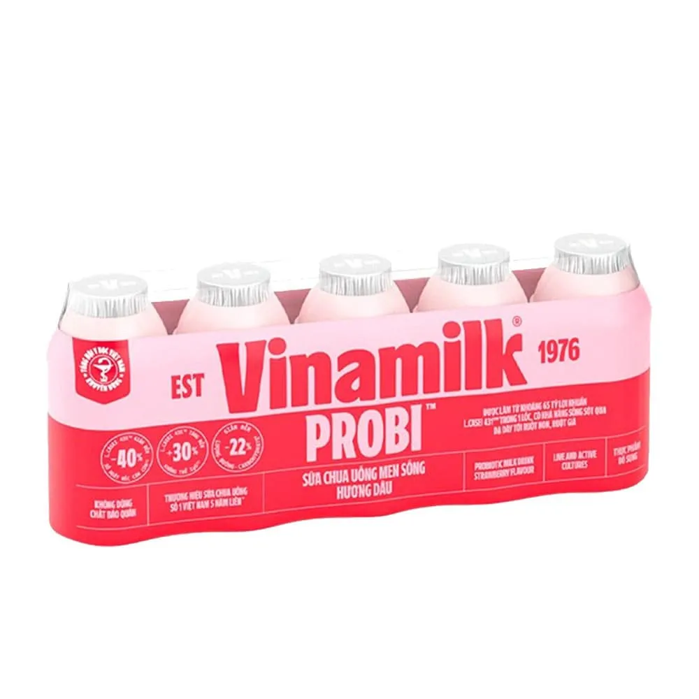 Sữa chua uống Probi Việt Nam - Dâu 65ml ( Trên 1 tuổi )